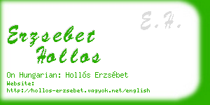 erzsebet hollos business card